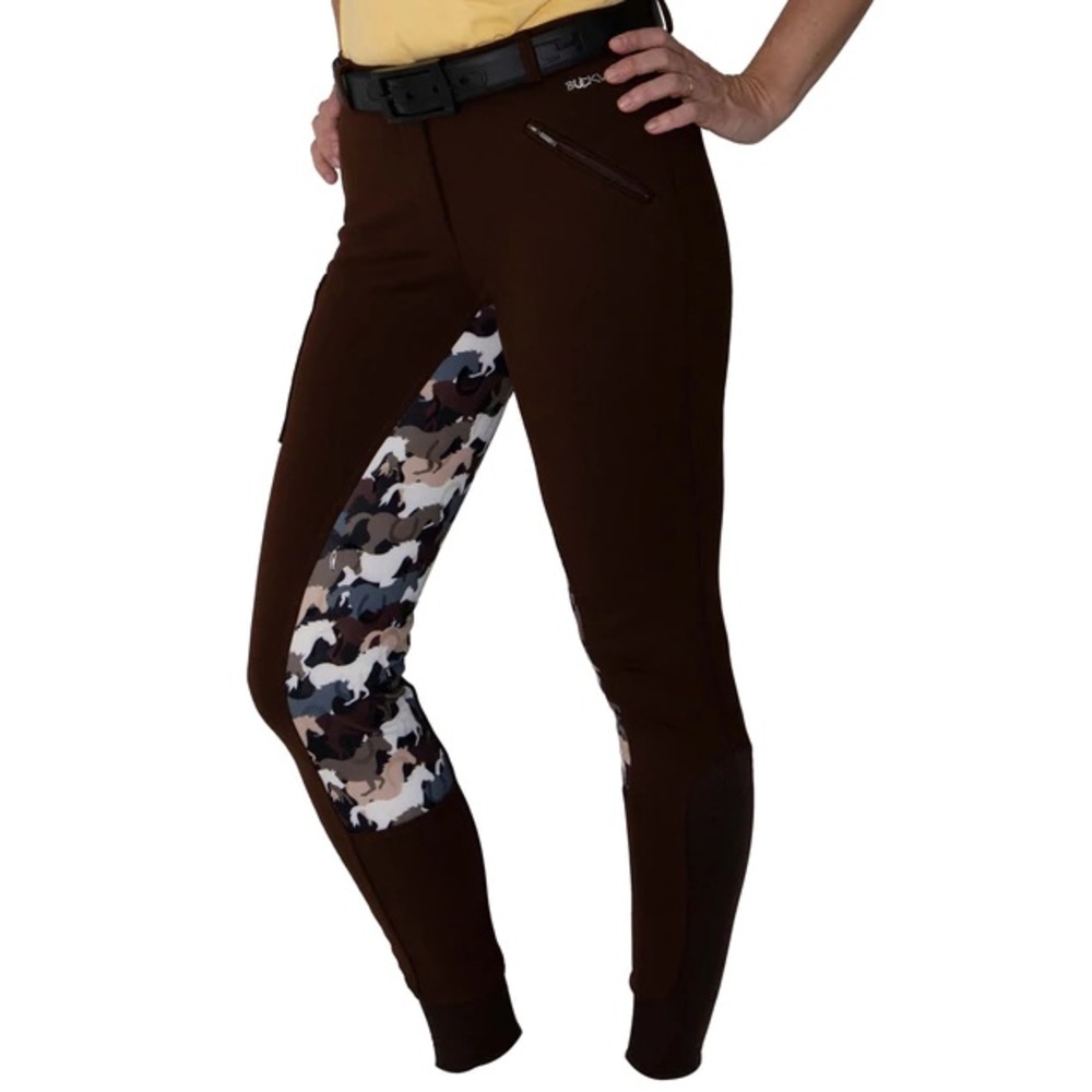 Buckwild Full Seat Horse Camo Breeches